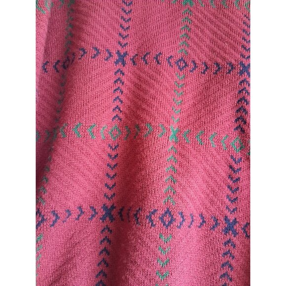 Vintage Mens Size XL Grandpa Chunky Tartan Plaid Heavyweight Warm Golf Cardigan - Picture 6 of 12